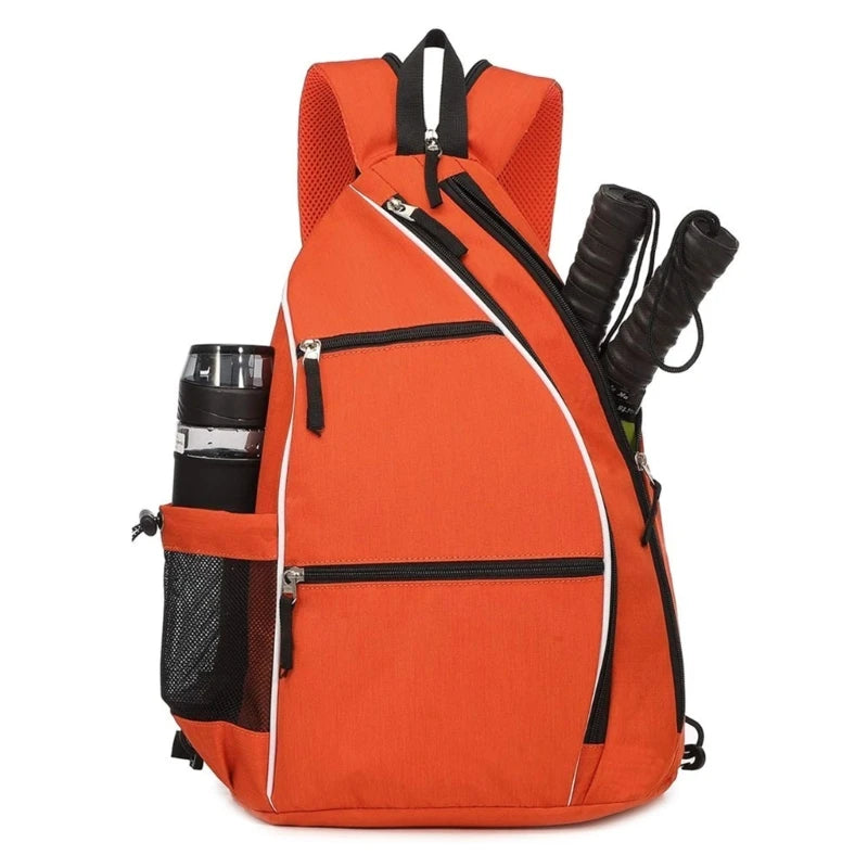 Pickleball Bag for Man and Women Pickleball Backpack Adjustable Crossbody Sling Bag Tennis Bag Pickleball Paddle Bag