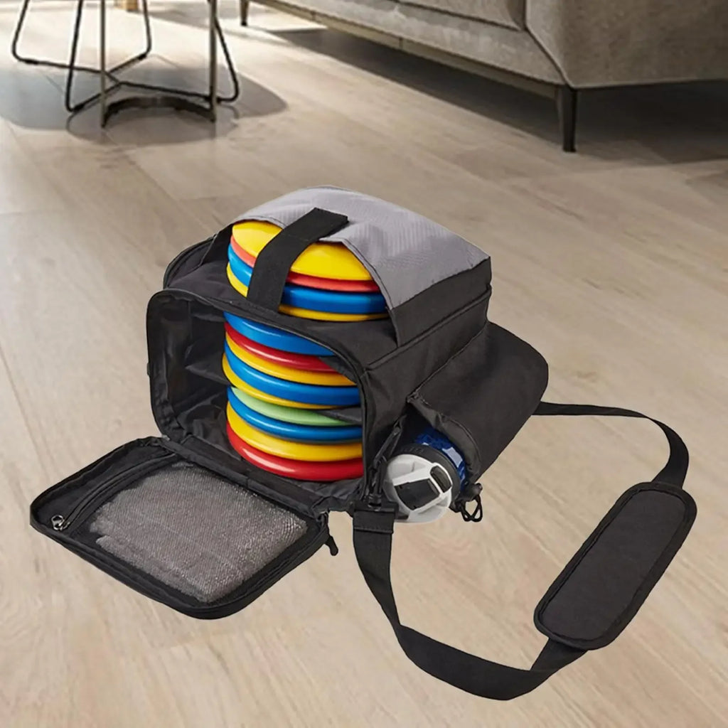 Disc Golf Beginner Bag, Starter Set Satchel with Shoulder Strap, Disc Carrier for Sports New Players