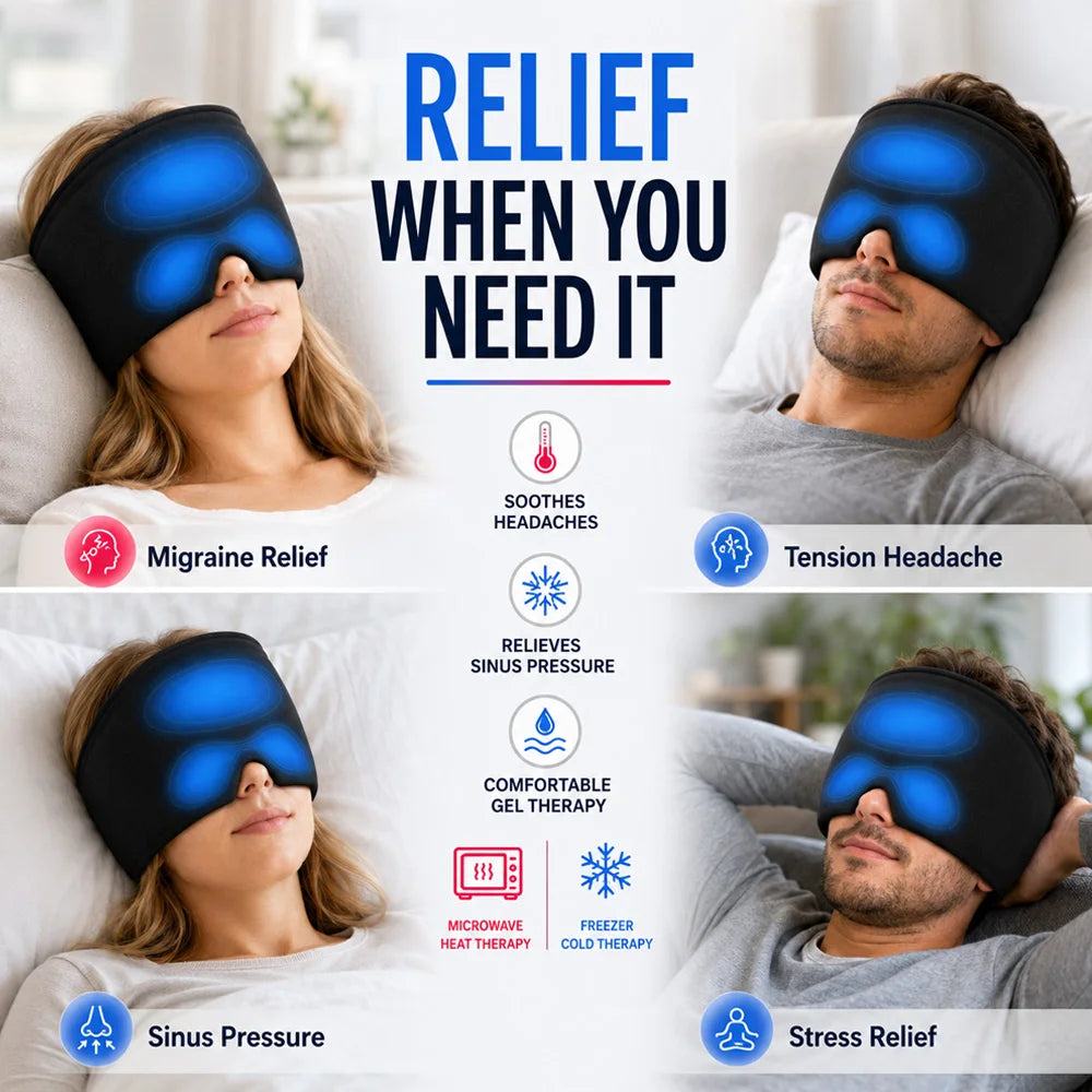Hot Cold Therapy Gel Ice Cap Migraine Relie