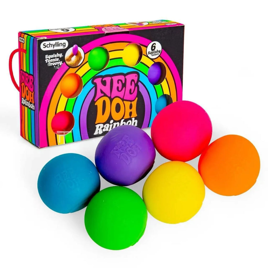 Needoh Rainbow Teenie Stress Ball Fidget Toys
