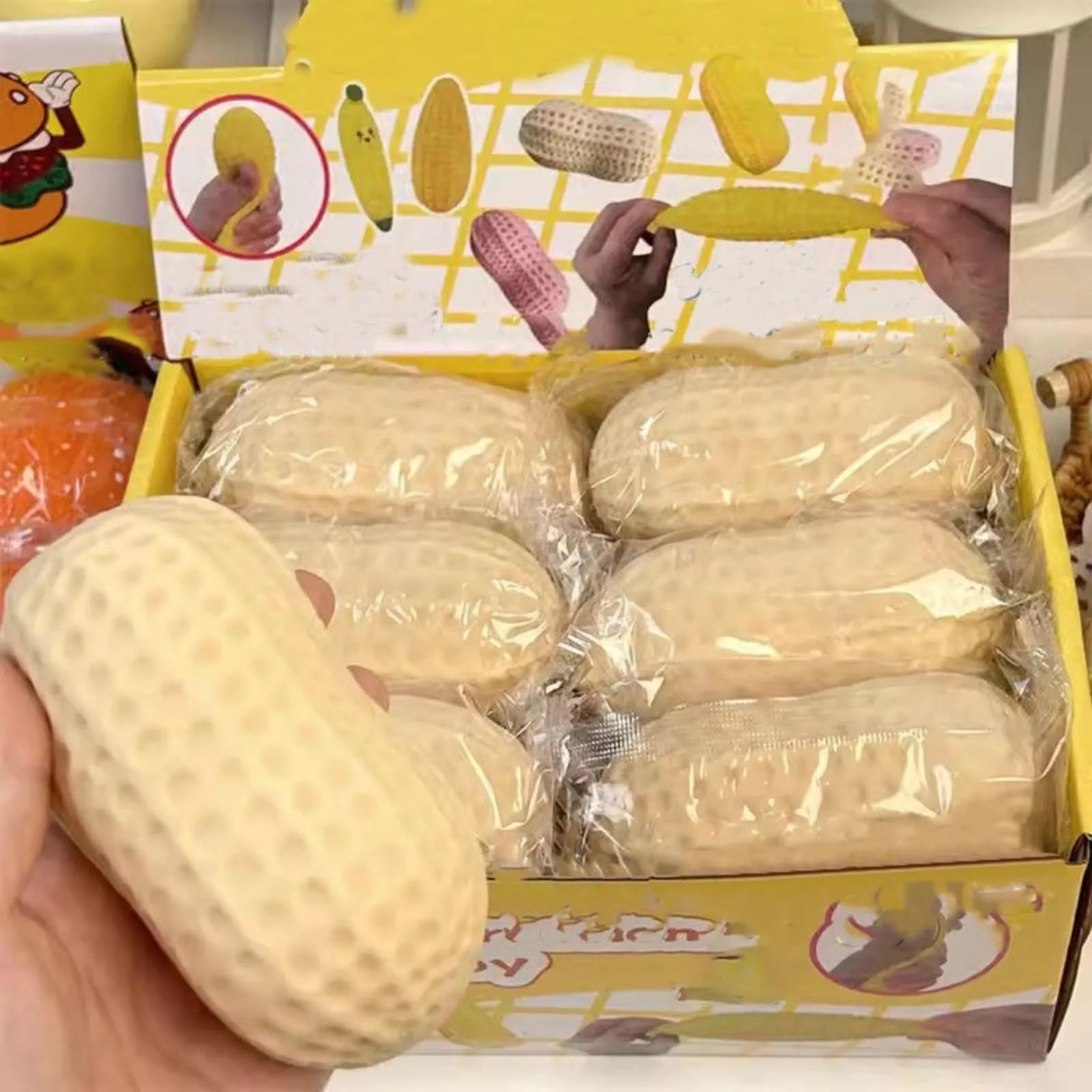 Peanut Decompression Toy Relieves Pressure