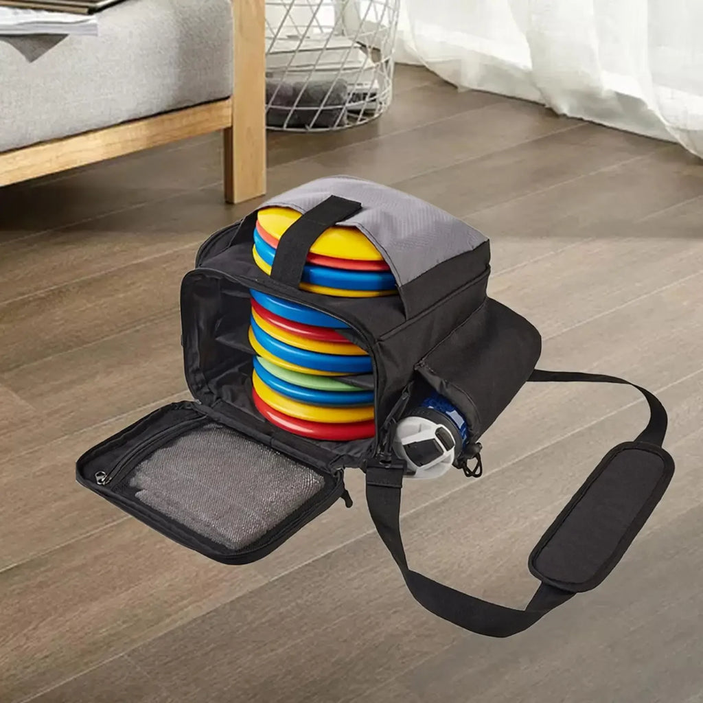 Disc Golf Beginner Bag, Starter Set Satchel with Shoulder Strap, Disc Carrier for Sports New Players