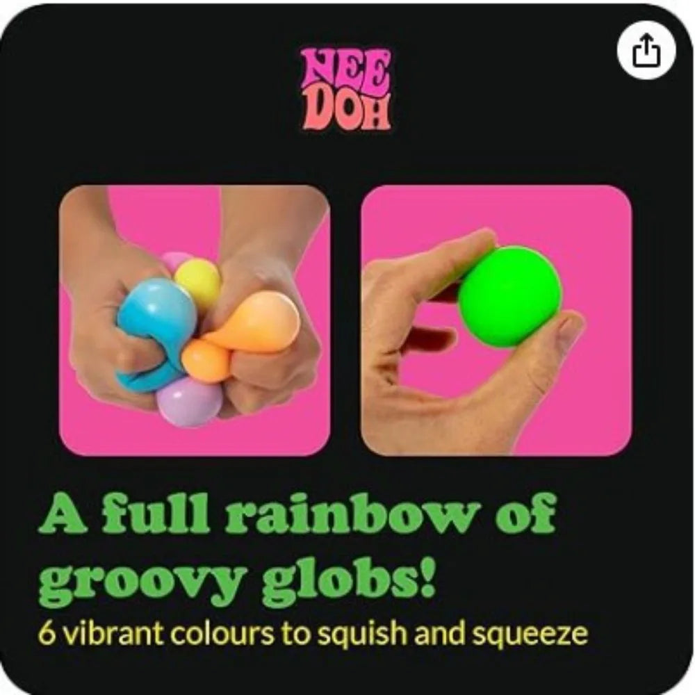 Needoh Rainbow Teenie Stress Ball Fidget Toys