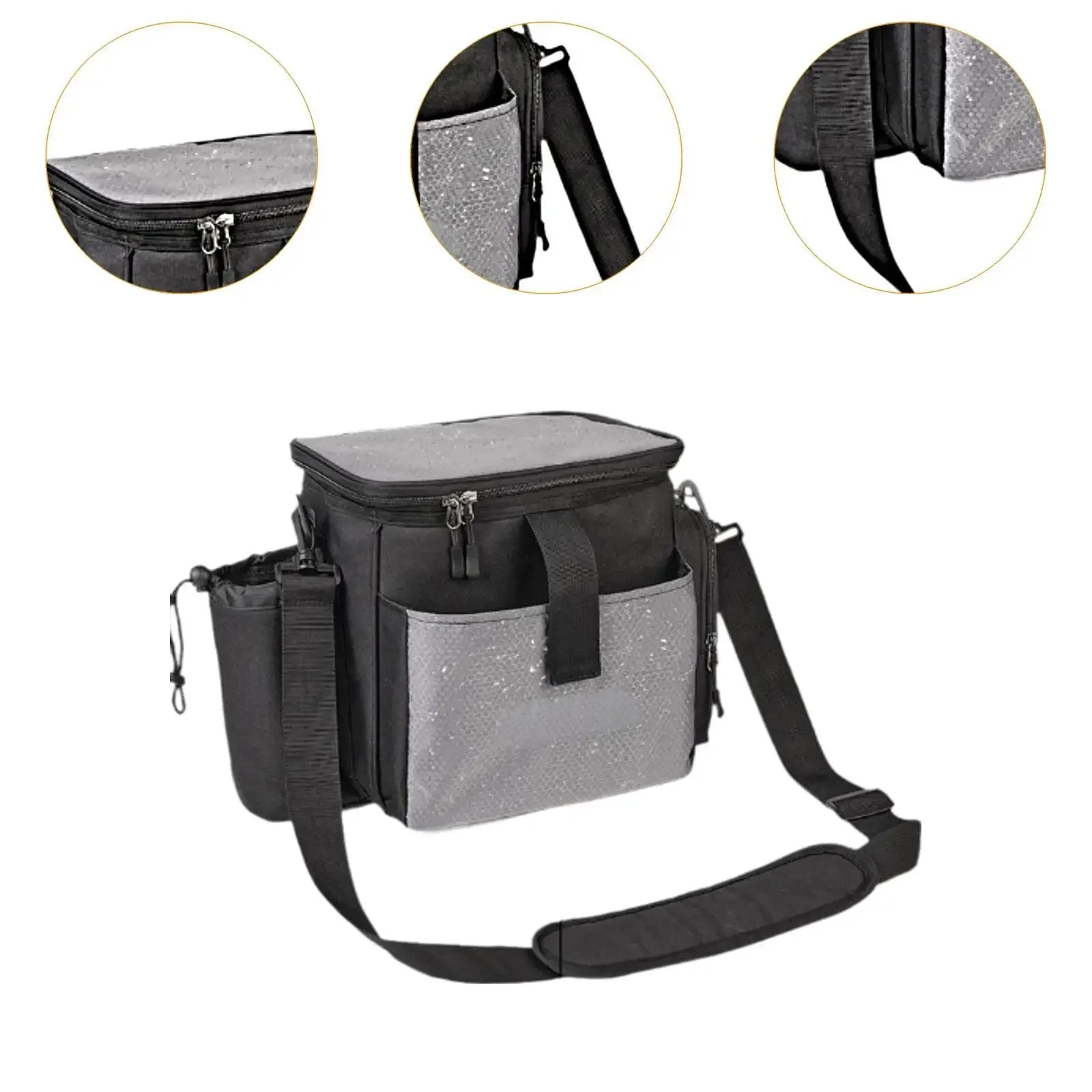Disc Golf Beginner Bag, Starter Set Satchel with Shoulder Strap, Disc Carrier for Sports New Players
