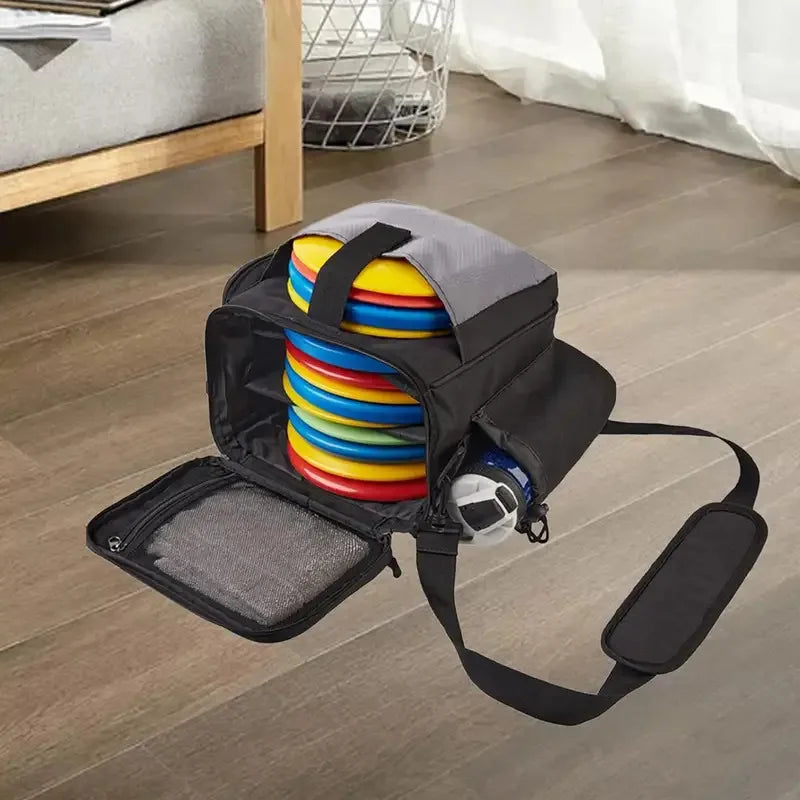 Disc Golf Beginner Bag, Starter Set Satchel with Shoulder Strap, Disc Carrier for Sports New Players