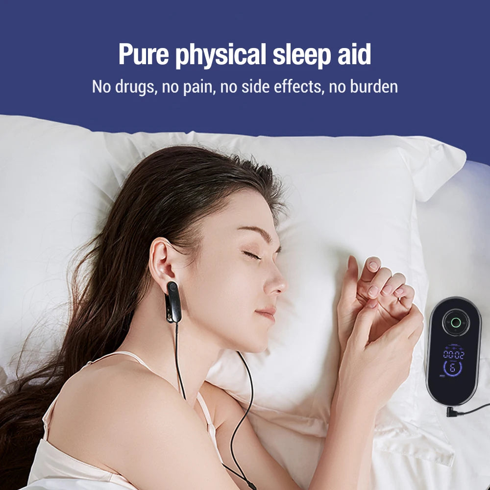 Microcurrent Stimulation CES Sleeping Aid Device for Insomnia Anxiety Depression Migraine