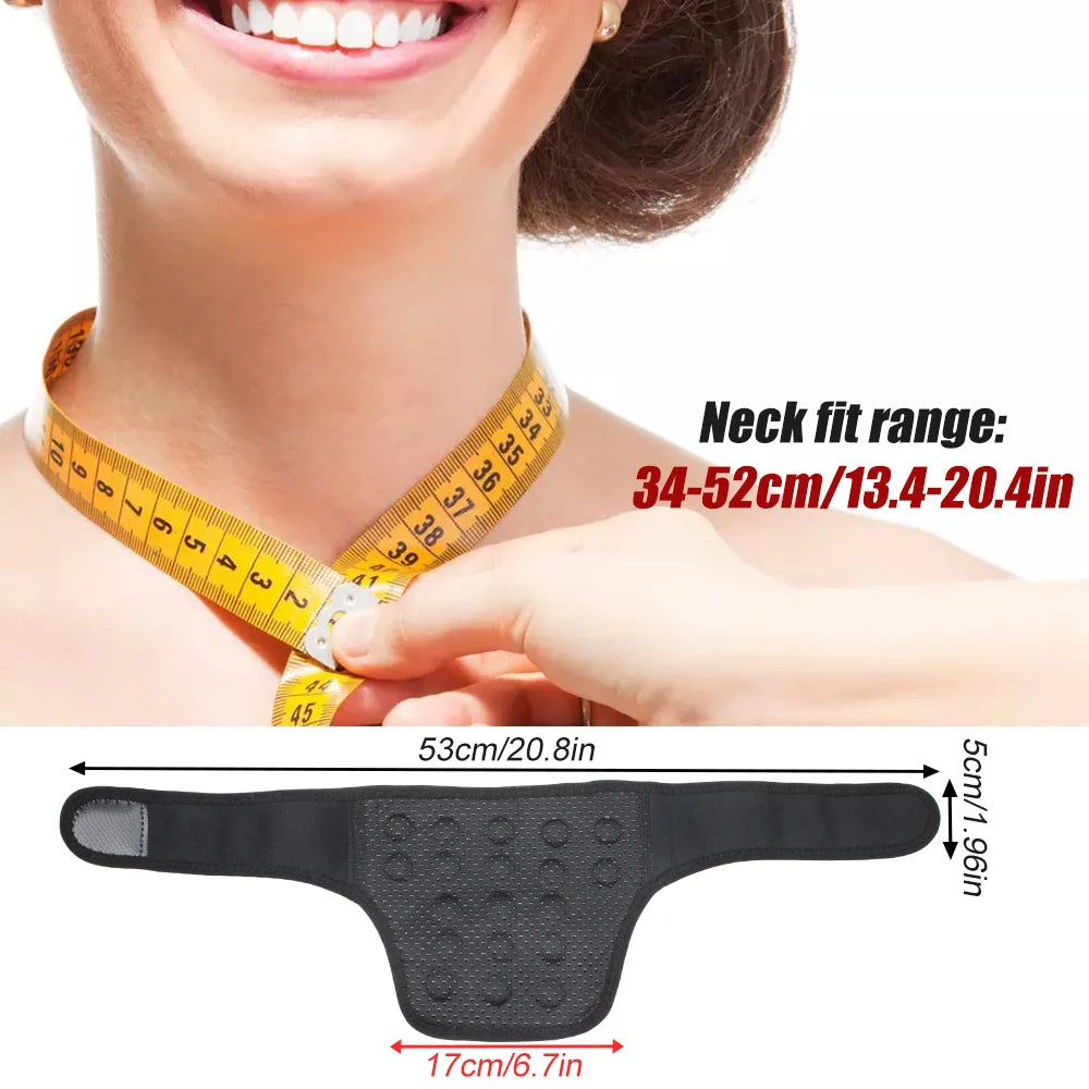 Magnetic Self Heating Pad Strap for Neck Pain and Migraine Headaches
