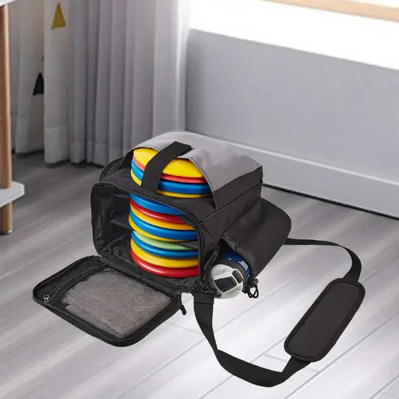 Disc Golf Beginner Bag, Starter Set Satchel with Shoulder Strap, Disc Carrier for Sports New Players
