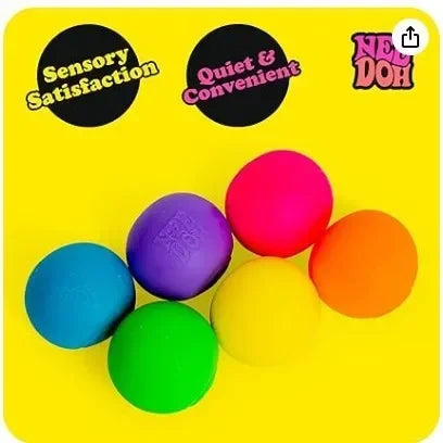 Needoh Rainbow Teenie Stress Ball Fidget Toys