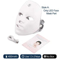 7 Colors Led Facial Mask With Neck Red Light Therapy Mask For Skin