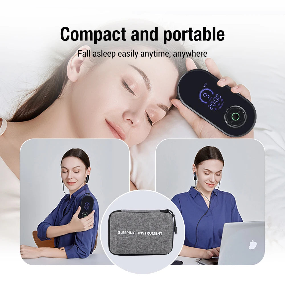 Microcurrent Stimulation CES Sleeping Aid Device for Insomnia Anxiety Depression Migraine